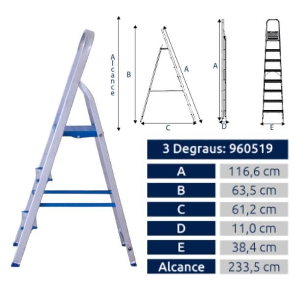 15244405241-8.png Escada Alumínio Residencial Alumasa 3 Degraus - Imagem 3