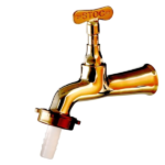 Torneira Tanque/Jardim Parede Curta Amarela DN15 1/2