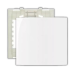 Conjunto Placa Espelho Cega 4X4 Com Suporte Sleek MarGirius