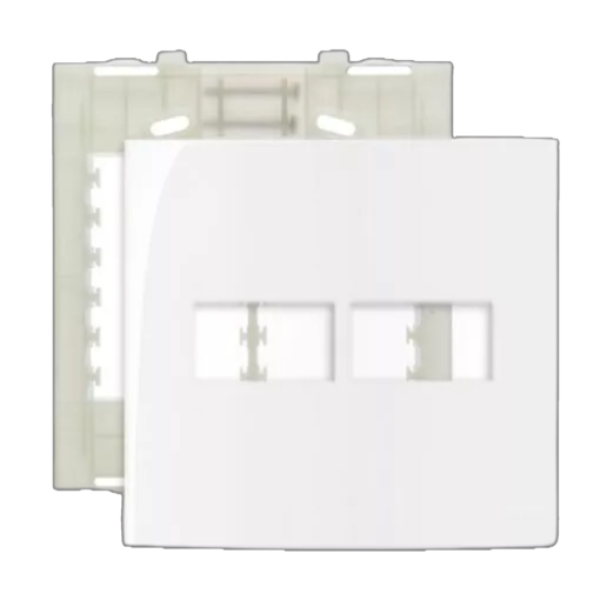 15267290697-conjunto-placa-4x4-e-2-postos-horizontais-com-suporte-sleek-branco-margirius-jundiai.png Conjunto Placa Espelho 4X4 E 2 Postos Horizontais Com Suporte Sleek Branco MarGirius - Imagem 1