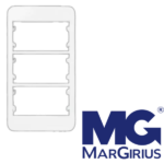 Placa Para Condulete 3/4″ 3 Postos Horizontais Com Suporte Sleek Branco MarGirius - Imagem 2