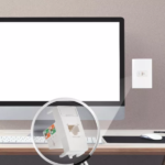 Módulo Tomada De Rede Informática RJ45 CAT.5e Sleek Branco Margirius - Imagem 4