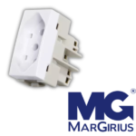 Módulo Tomada Padrão Brasileiro 2P+T 10A-250V Branco Sleek Margirius - Imagem 4