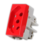 Módulo Tomada Padrão Brasileiro2P+T 20A-250V Vermelho Sleek Margirius - Imagem 4