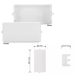 Módulo Cego 2 Unidades Branco Sleek Margirius - Imagem 3