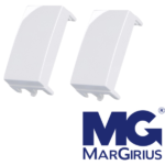 Módulo Cego 2 Unidades Branco Sleek Margirius - Imagem 2