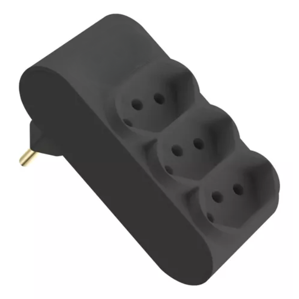 15271188241-plugue-benjamim-multiplicador-3-tomadas-2p-t-de-10-a-preto-jundiai.png Plugue Benjamim Multiplicador 3 Tomadas 2p+t De 10 A Preto - Imagem 1
