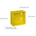 Caixa de Luz Quadrada 4X4 Fortlev - Imagem 2