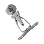 Fixador De Porta Para Rodapé Niquelado Japi