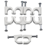 Grampo Para Fixar Cabo Coaxial 8mm BR Japi - Imagem 2