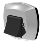 Acabamento ABS Cromado/Preto Para Válvula Descarga Docol Blister - Blukit