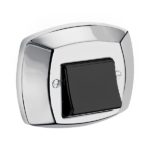 Acabamento ABS Cromado/Preto Para Válvula Descarga Docol Blister - Blukit - Imagem 2