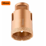 Serra Copo Diamantada Para Esmerilhadeira 35mm Rosca M14 - Cortag - Imagem 2