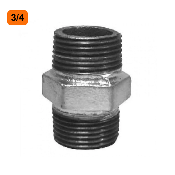 15301487390-niple-galvanizado-34-remadi-campinas.png Niple Galvanizado 3/4 - Remadi - Imagem 2