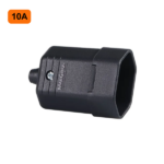 Tomada plug T2 Preto (F) Tomada Desmontável 2P 10A - Margirius - Imagem 2