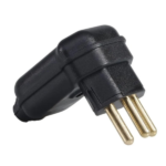 Plugue Preto 2P+T 20A 90G Com Prensa Cabo PLD8-3 - Margirius