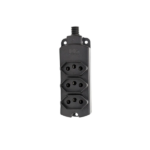 Tomada Múltipla Preto 2P+T CB - 20A TMU3-320 - Margirius