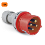 KM Plugue Móvel 4 Polos 380/415V 16A Vermelho - Krausmuller - Imagem 2