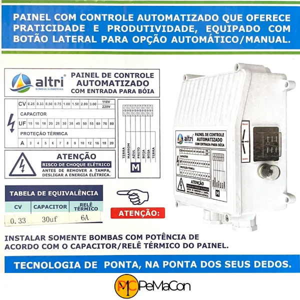 15317378936-altri-painel-para-bomba-de-poco-com-entrada-para-boia-3-fios-0-33cv-mono-110v-30uf-6a-jarinu.png Altri Painel Para Bomba de Poço Com Entrada Para Boia 3 fios 0.33cv Mono 110v 30uf 6A - Imagem 3