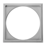 Porta-Grelha Quadrado 15 x 15cm em PVC Cinza Astra