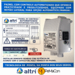 Altri Painel Para Bomba de Poço Com Entrada Para Boia 3 fios 0.33cv Mono 220v 16uf 3A - Imagem 3