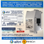 Altri Painel Para Bomba de Poço Com Entrada Para Boia 3 fios 0.75cv Mono 110v 50uf 10A - Imagem 2