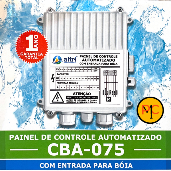 Altri.painel.Para.Bomba.de.Poço.Com.Entrada.Para.Boia.3.fios.0.75cv.Mono.110v.50uf.10A.em.jundiaí Altri Painel Para Bomba de Poço Com Entrada Para Boia 3 fios 0.75cv Mono 110v 50uf 10A - Imagem 3