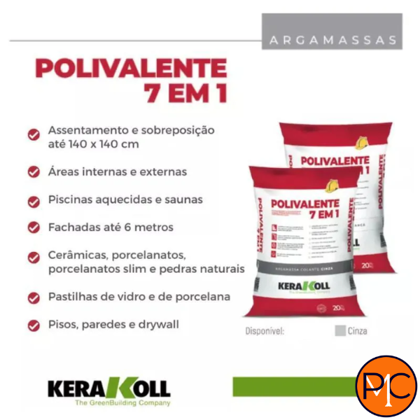 15266149327-argamassa-polivalente-7-em-1-cinza-20kg-kerakoll.png Argamassa Polivalente 7 em 1 Cinza 20KG Kerakoll - Imagem 2