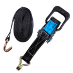 Conjunto Cinta E Catraca 1500kg 35mm 6m Gancho J Preto Básico Mave - Imagem 2