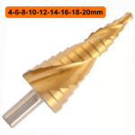 Broca Escalonada 4-6-8-10-12-14-16-18-20, Aço Rápido, Professional, Espiral - MTX - Imagem 2