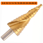 Broca Escalonada 6-8-10-12-14-16-18-20-22-24-26-28-30 Aço Rápido, Professional, Espiral, - MTX - Imagem 2