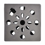 Grelha Rotativa Quadrada Cromada 9,4x9,4cm - Astra