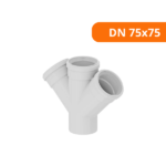 Junção Dupla Esgoto Primário DN 75x75 - Krona - Imagem 2