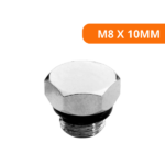 Plug P/ Fechar Furo Em Torneira Cromado M8 X 10mm Saco Plástico C/ 1 Peça - Blukit - Imagem 2
