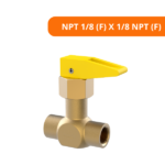 Registro De Bloqueio P/ Gás NPT 1/8 (F) X 1/8 NPT (F) Blister C/ 1 Peça - Blukit - Imagem 2