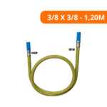 Kit Instalação Gás C/ Flexível Espigão 3/8 X Espigão 3/8 1,20m Saco Plástico C/ 1 Peça - Blukit - Imagem 2
