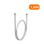 Flexível Inox Cromado P/ Duchas 1,20m Saco Plástico - Blukit - Imagem 2