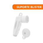 Ducha Branco S/ Gatilho C/ Crivo Branco Pop C/ Suporte Blister C/ 1 Peça - Blukit - Imagem 2