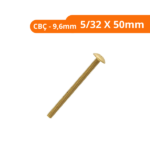 Parafuso Latão Rosca 5/32 X 50mm -Cab.9,6mm Saco Plástico Com 10 Peças - Blukit - Imagem 2