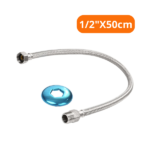 Engate Flexível Aço Inox Trancado1/2