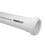 Tubo Esgoto Cano PVC DN 150mm SN Barra 6m - Fortlev