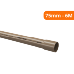 Tubo Soldável Cano PVC 75mm - 6M Fortlev - Imagem 2