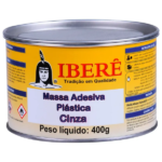 Massa Plástica Cinza 400g Ib200 - Iberê