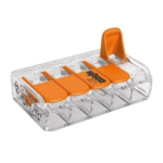 Conector Emenda 5 Polos 6mm 41A 221-615 - Wago