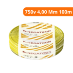 Cabo Flexível Amarelo 750v 4,00 Mm 100m - Megatron - Imagem 2