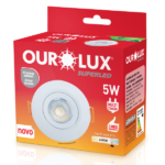 Luminária Superled Spot Redondo 5W 6400K Branco Fria Ourolux 05600