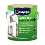 Tinta Acrílica Fosca Rende Muito Standard Interior e Exterior Branco Neve 3,6 L Universo