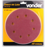 Disco Lixa G.240 P/Lixad Lpv750 C/10 Vonder - Imagem 2