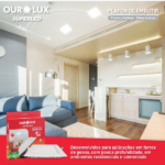 Plafon Superled Embutir 36W BIV 4000K Quadrado Neutra Ourolux 03203B - Imagem 4