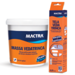 Kit Veda Trinca Sistema Para Tratamento De Trincas Massa Acrílica 1,2Kg + Tela Tapa Buraco 25cm x 5m Mactra